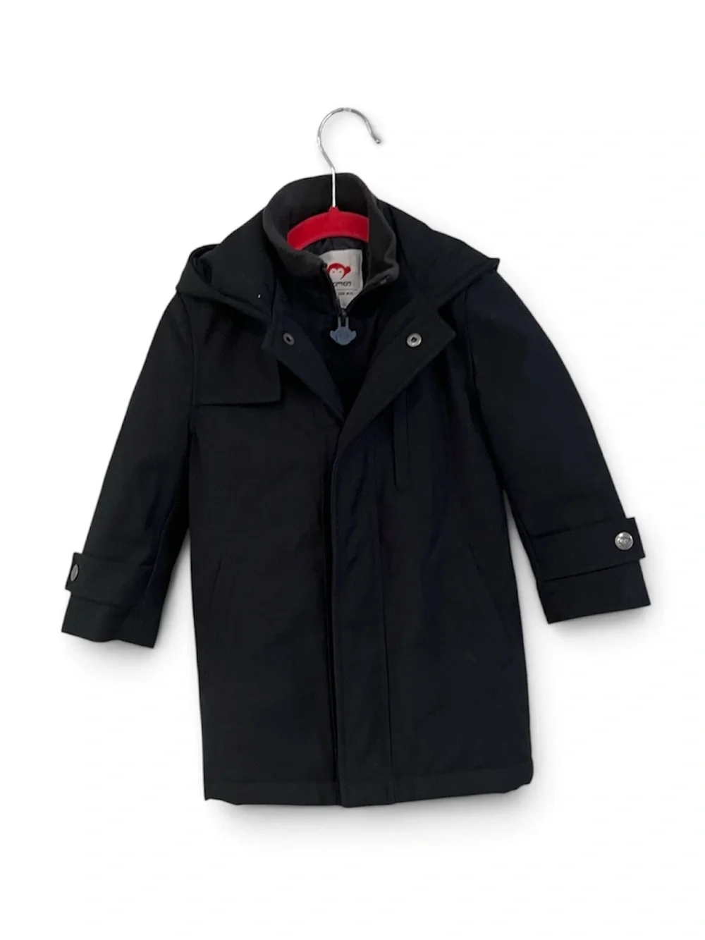 Appaman Black Pea Coat with Hood for Kids